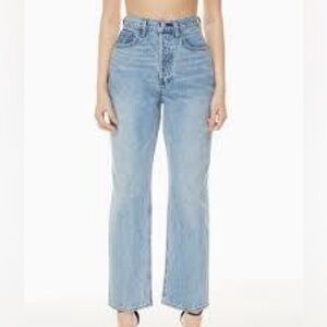 Denim Forum Aritzia The Joni High Rise Loose Button Fly Jeans Size 23